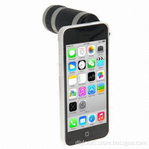 Multiple-function popular 8X Zoom Lens Mobile Phone Telescope Crystal Case for iPhone 5C
